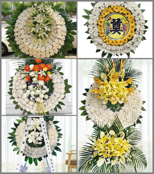 浙江省绍兴上虞区沥海镇百沥村花圈速递